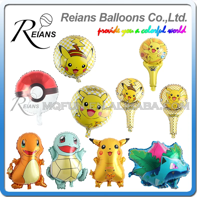 50 шт./партия REIANS kawaii форма мультфильм аниме pokeball Charmander Пикачу фольги воздушный