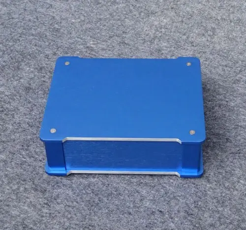 Charming Blue Aluminum Enclosure DAC Audio Chassis Headphone Amp DIY Case