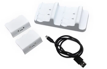 

Dual Charging Dock Station Charger Stand+2pcs Rechargeable Batteries For Xbox One Wireless Controller Gamepad