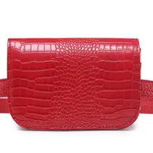 GETSRING женский чехол на пояс сумка на пояс поясная сумка модный с крокодиловым узором, тиснёная маленькая упаковка PU кожаный ремень для денег