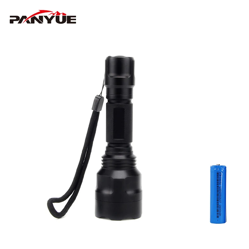 

PANYUE Hot-Selling Strong Light 1000 lumens XML-T6 Rechargeable Mini Police Emergency Self Defensive Led Torch Flashlight 18650