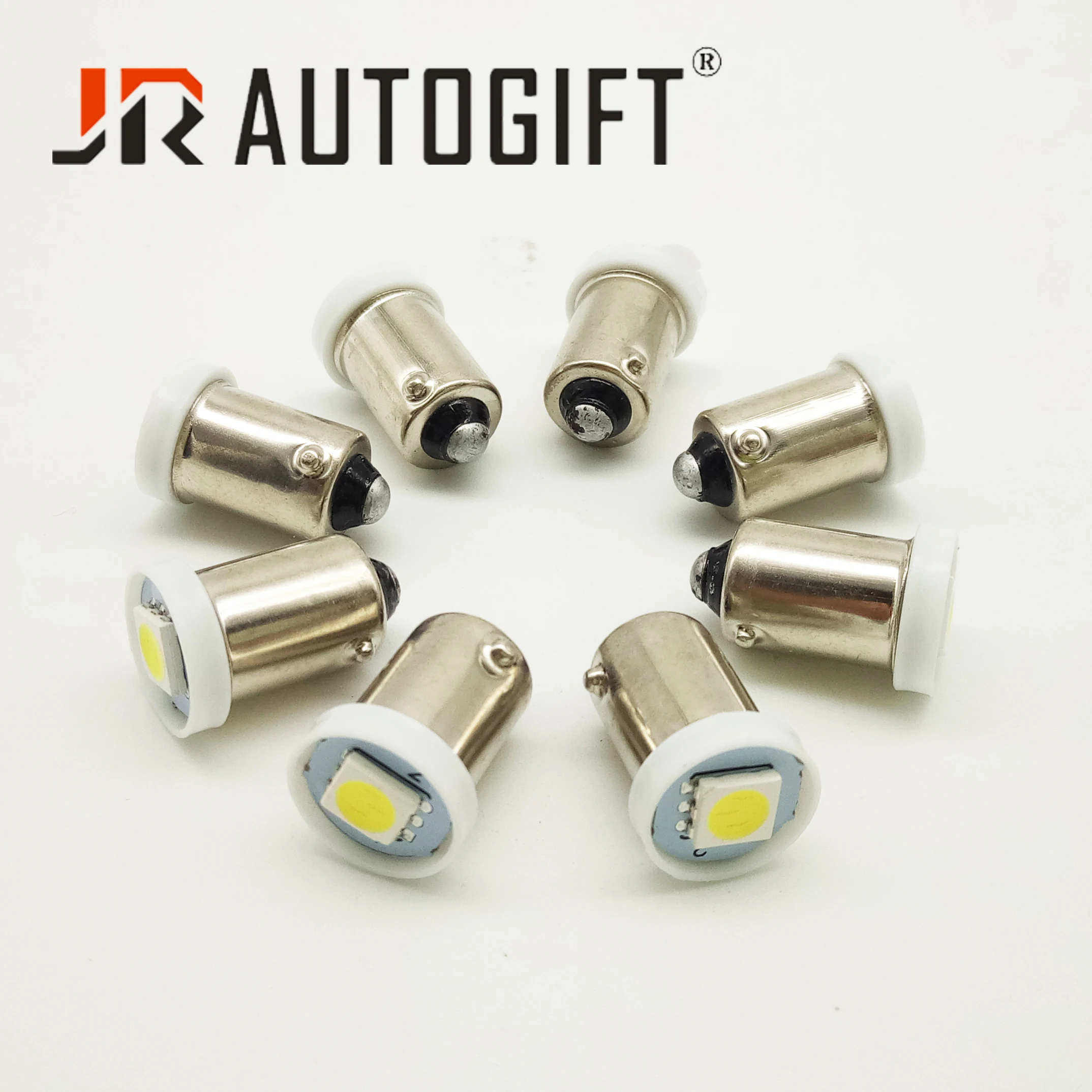 50 шт. BA9S 5050 1SMD светодиодный T4W белый/синий/красный/желтый/зеленый 12/24светодиодный
