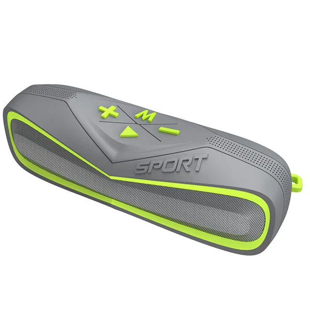 IPX7 Водонепроницаемый Портативный мини Беспроводной Bluetooth бас стерео Велоспорт Спорт велосипедов противоударный сабвуфер открытый Динамик TF карты - Цвет: green