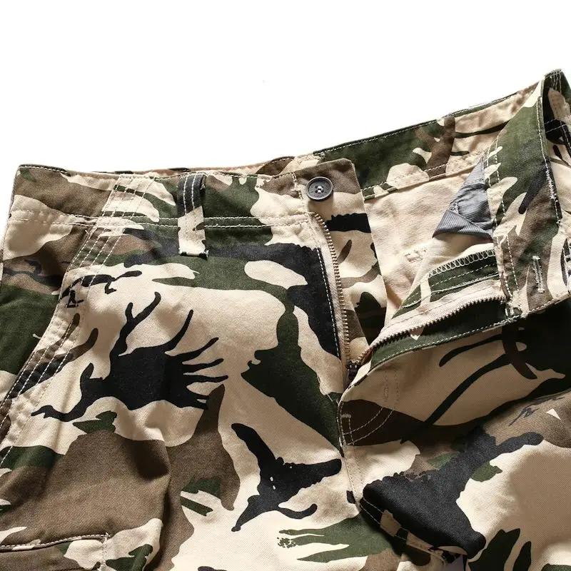 Multi-pocket Cargo Shorts For Men Fashion Camouflage Multi-color Summer Beach Casual Shorts Men New