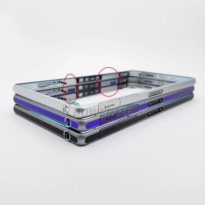 Запасная рамка Dower Me для Sony Xperia Z1 L39H C6903 металлическая панель корпуса с защитой от
