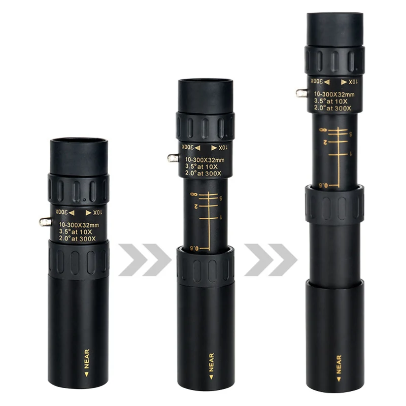 حار بيع مناظير نيكولا 10-30x25 التكبير أحادي تلسكوب الجيب الصيد البصرية بريزم نطاق