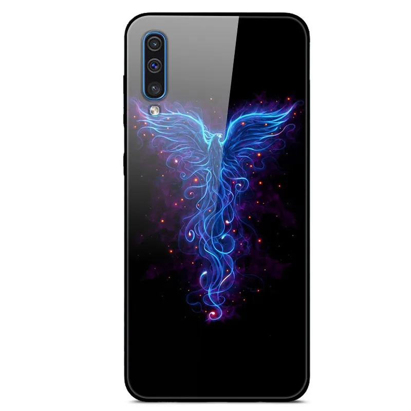 Закаленное Стекло чехол для samsung Galaxy A50 A70 A30 A10 A20 S10 плюс J4 J6 A7 A8 A9 S10E Чехол Мягкий бампер задний Чехол