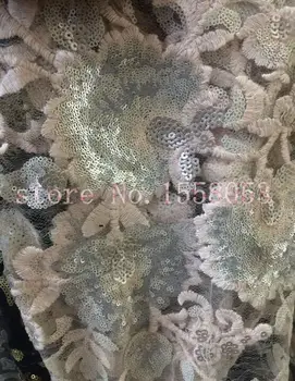 

best quality David-10722 embroidered African Tulle Lace Fabric African French Lace Fabric with embroidery