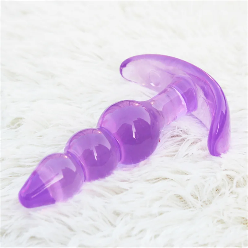 Jelly Rancher Rippled Pleasure Butt Plug with T-Bar 4 InchHH00B (3)