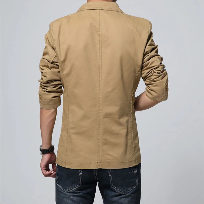 brand high quality Autumn winter men casual blazer men's cotton long suit Jacket slim fit Men's classic slim blazer for male brand high quality Autumn winter men casual blazer men's cotton long suit Jacket slim fit Men's classic slim blazer for male