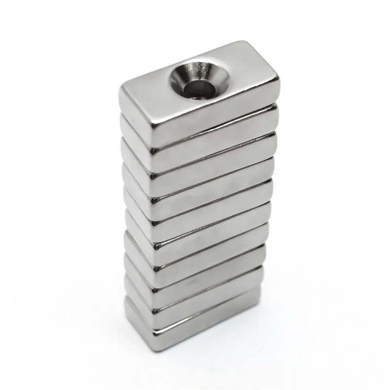 

U-JOVAN 10pcs 20 x 10 x 5mm Hole 4mm N35 Super Strong Ring Powerful Magnets Rare Earth Permanent Neodymium Magnet
