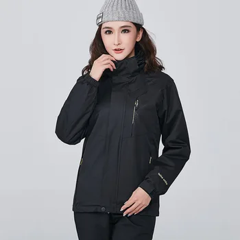 

Autumn and winter outdoor couple jacket men and women three-in-one ski suit cold waterproof ski suit jacket