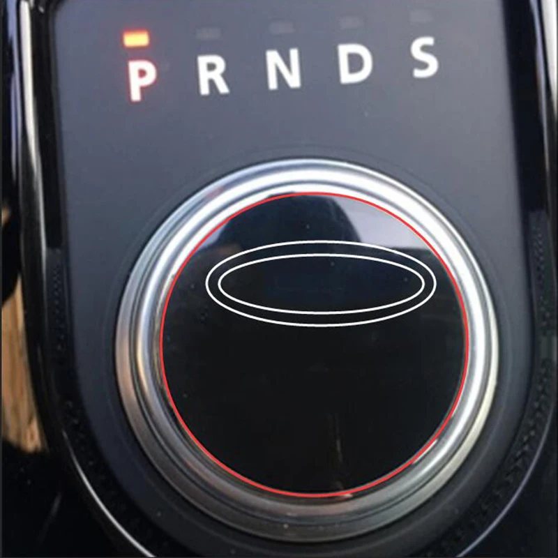 

Gear Shift Knob Emblem Car Styling Decoration for Land Rover Range Rover Black Round Aluminium Sticker with Deep Green Badge