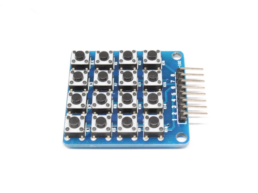 1 шт. 4x4 клавиатуры аксессуары для MCU плата Матрица 16 кнопок Arduino|Интегральные