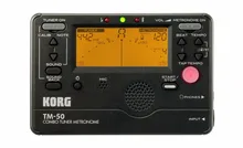 Korg TM-50 Combo Tuner/Metronome Black and White available can be used for wind, Guitar, Ukulele, and keyboard instruments