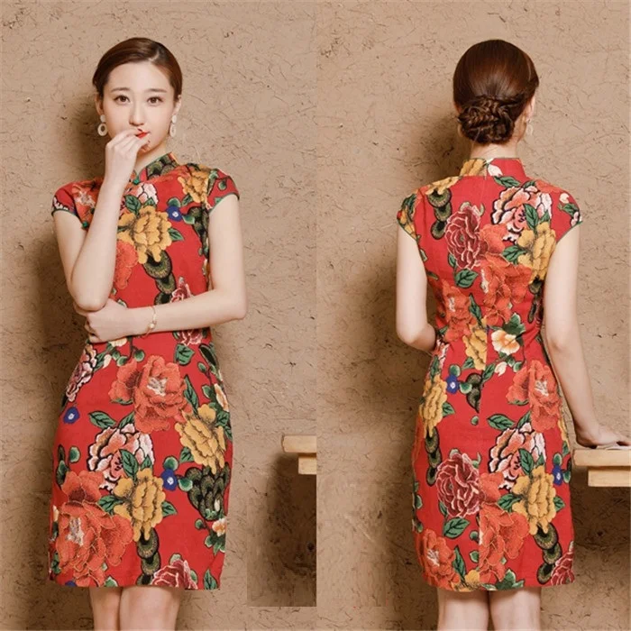 Women 5XL 4XL Shanghai Tang Qipao Cheongsam Evening Party  (6)