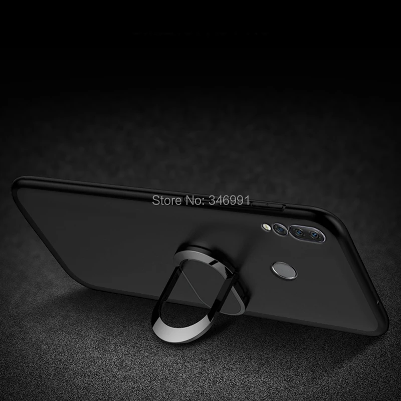 Чехол Z5s Funda для lenovo Z5S L78071, роскошный чехол, 6,3 дюймов, мягкий черный силиконовый магнитный автомобильный держатель, кольцо, чехол для lenovo Z5S