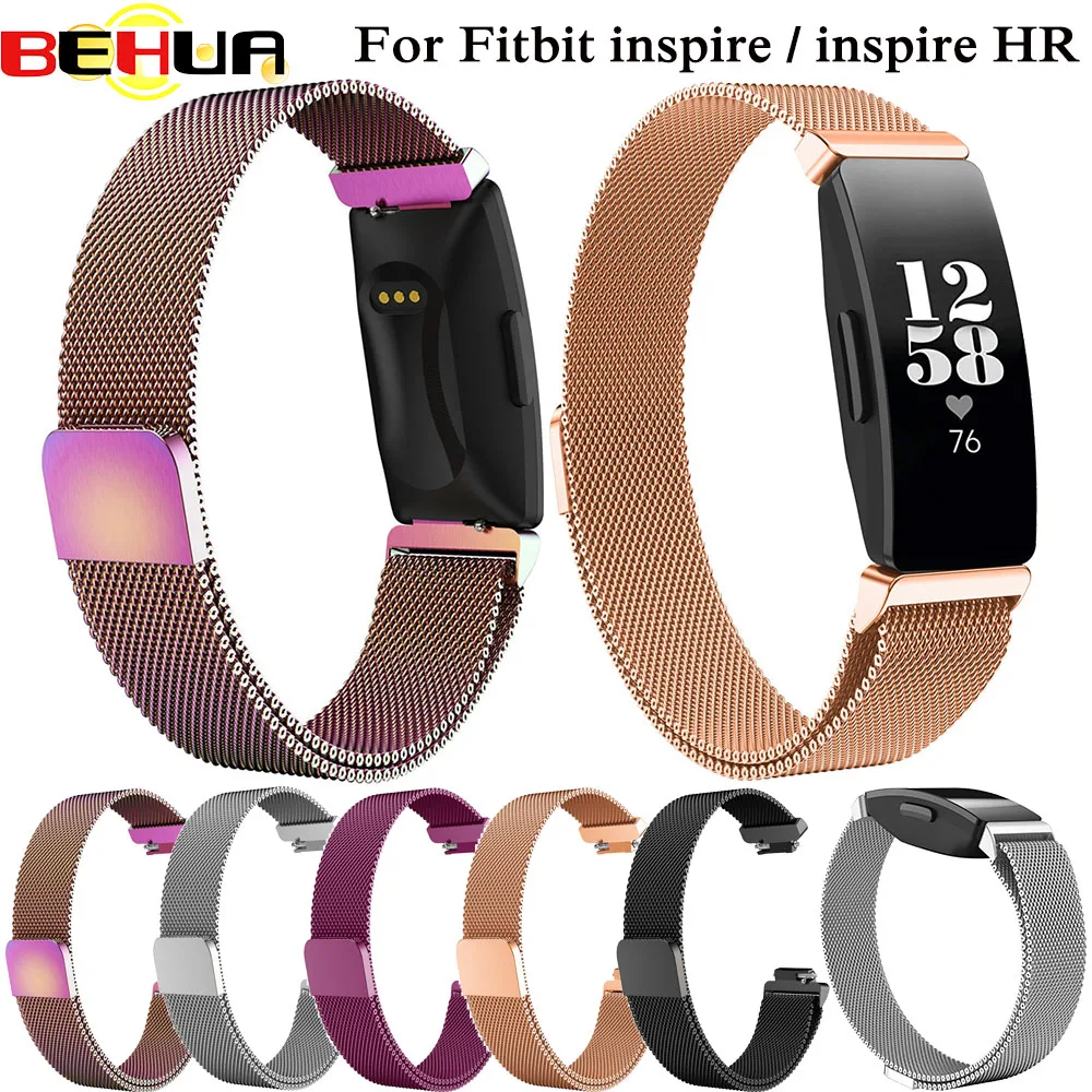 S L размер для Fitbit Inspire HR Band Замена Миланская петля магнитный браслет из нержавеющей стали Betl аксессуары