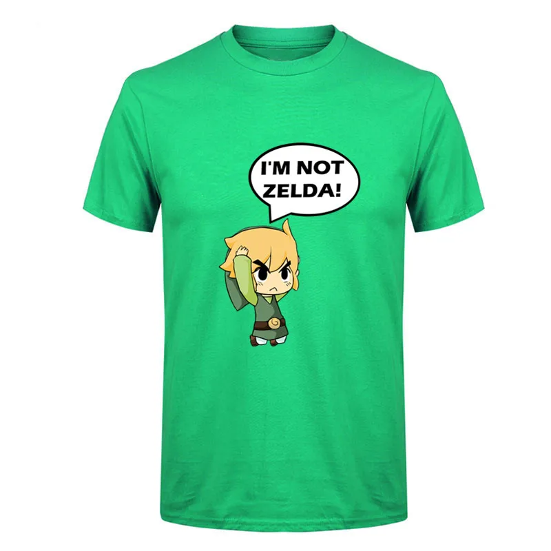 2017 Новейшая летняя Стильная мужская модная футболка с надписью I'm not zelda Новые