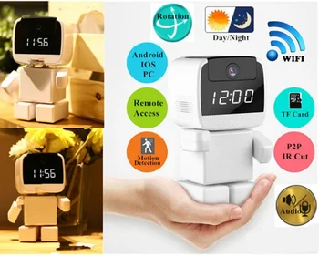 

Wireless Robot IP Camera Wi-fi Clock Camera Network robot