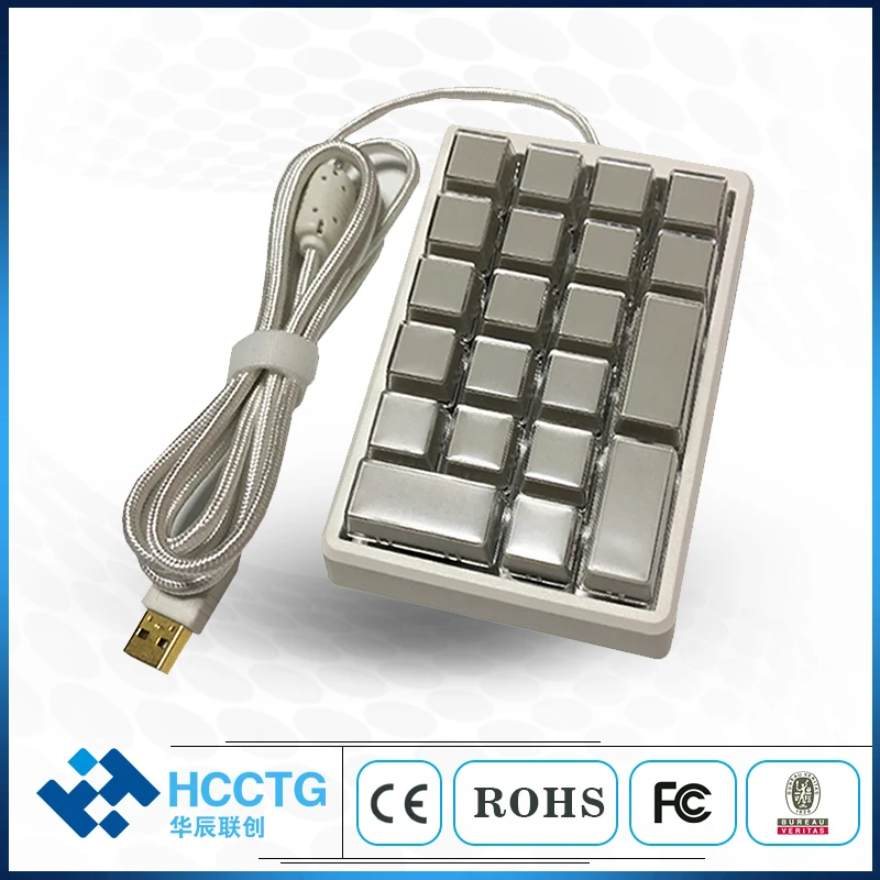 Умный цифровой мини POS программируемый Pinpad KB21U с 21 клавишами|Клавиатуры| |