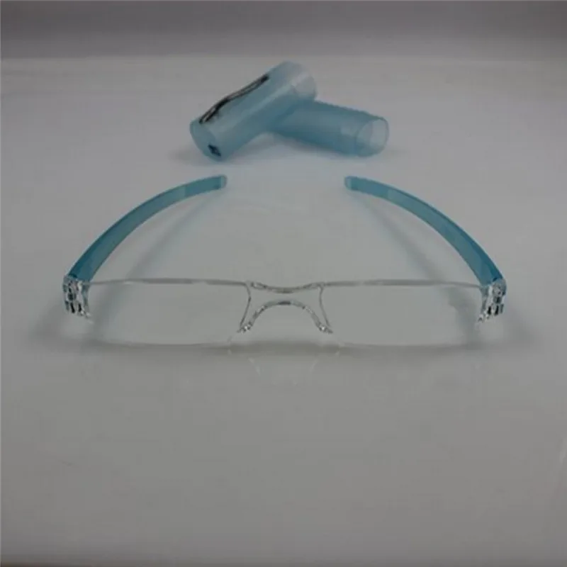 Унисекс Пресбиопия Смола Интегрированные Очки для чтения ручка чехол Портативный Ereglasses очки 1,0-4,0 033
