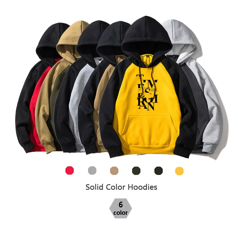 

RUELK Fashion Brand Men Hoodie 2018 Autumn Winter Sweatshirt Long Sleeve Streetwear Pullover Sweatshirts Men Hip Hop Clothing