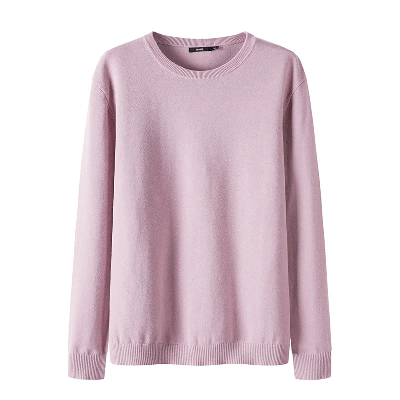 pink SEMIR брендовый шерстяной свитер для мужчин Осенняя мода длинный рукав вязаный пуловер мужской кашемировый свитер одежда высокого качества - Цвет: pink