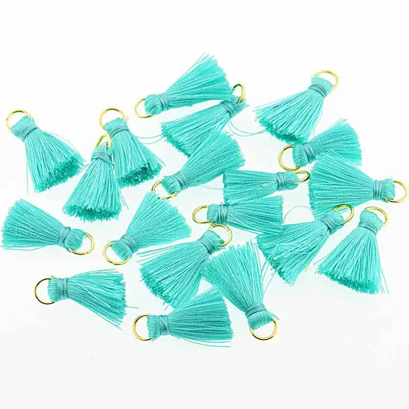 30 шт./лот мини хлопок нитки кисточкой DIY Boho Ювелирных изделий поставки браслет цепочки и ожерелья Поиск бахрома отделкой Подвески Малый