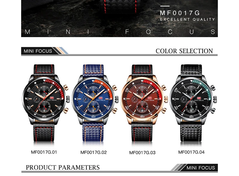 Watches Men 2019 Luxury Brand MINI FOCUS Quartz Fashion Leather Watch Man Chronograph Male Wristwatch Men relogio masculino 2018 (2)