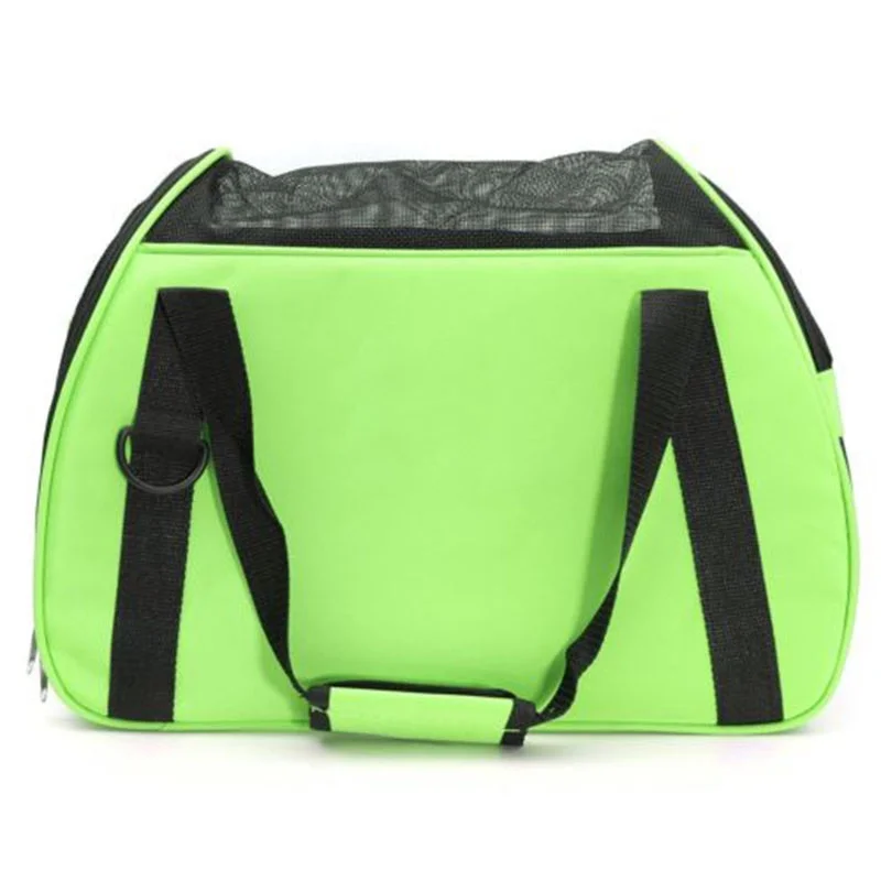 TOP!-Pet Dog Cat Puppy Portable Travel Carrier Fabric Crate Tote Cage Bag Tote Kennel green