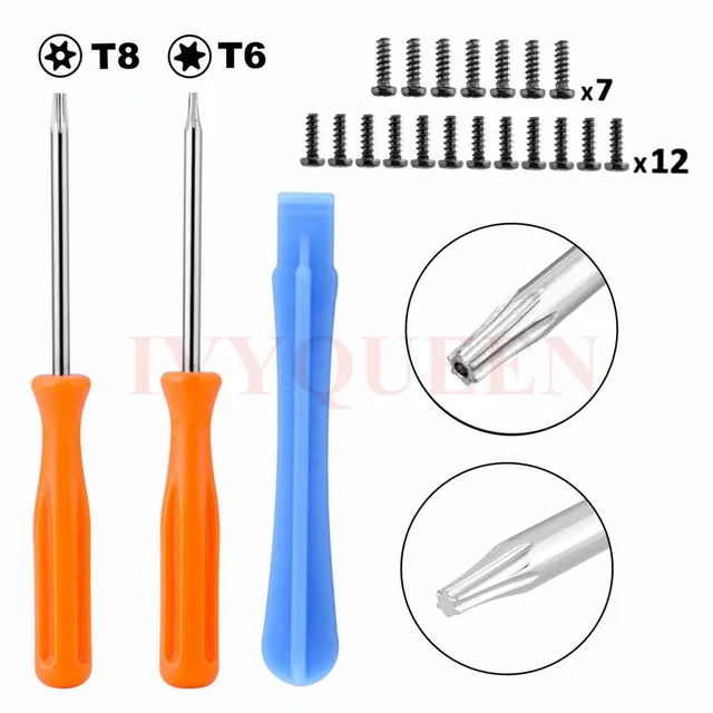 Best Price IVYUEEN Game Tools Kit For Xbox One S Slim / Elite Controller Torx T8H T6 Screwdriver Tear Down Repair Tool with Screws
