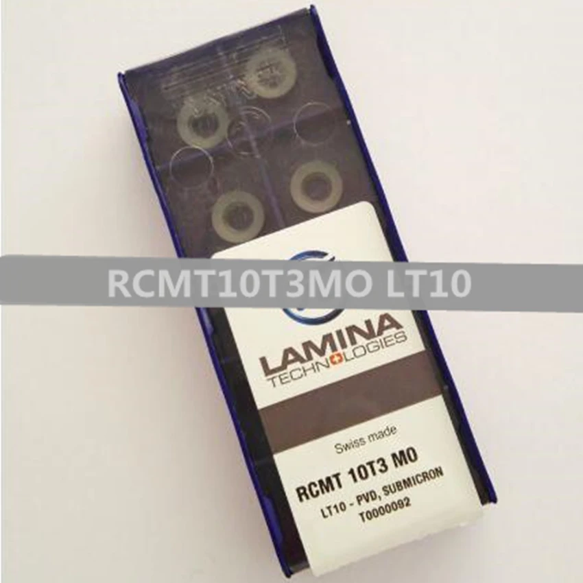 Пластинка RCMT0602MO LT10/RCMT0803MO LT10/RCMT10T3MO LT10/RCMT1204MO LT10 R3/R4/R5/R6 круговой ЧПУ твердосплавный вставками оригинальный новый