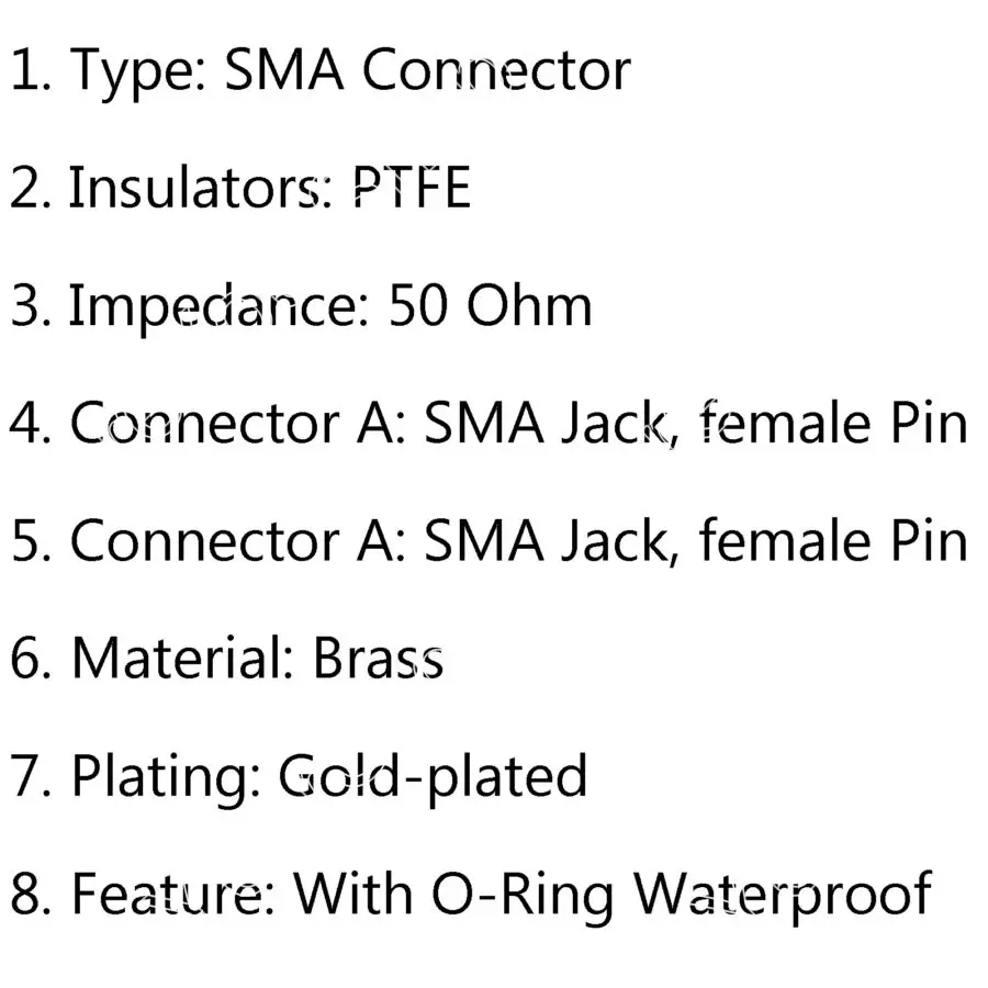 Areyourshop 10x Адаптер SMA Гнездовой разъем для RP. SMA перегородки Панель Крепление уплотнительное кольцо разъем F/F