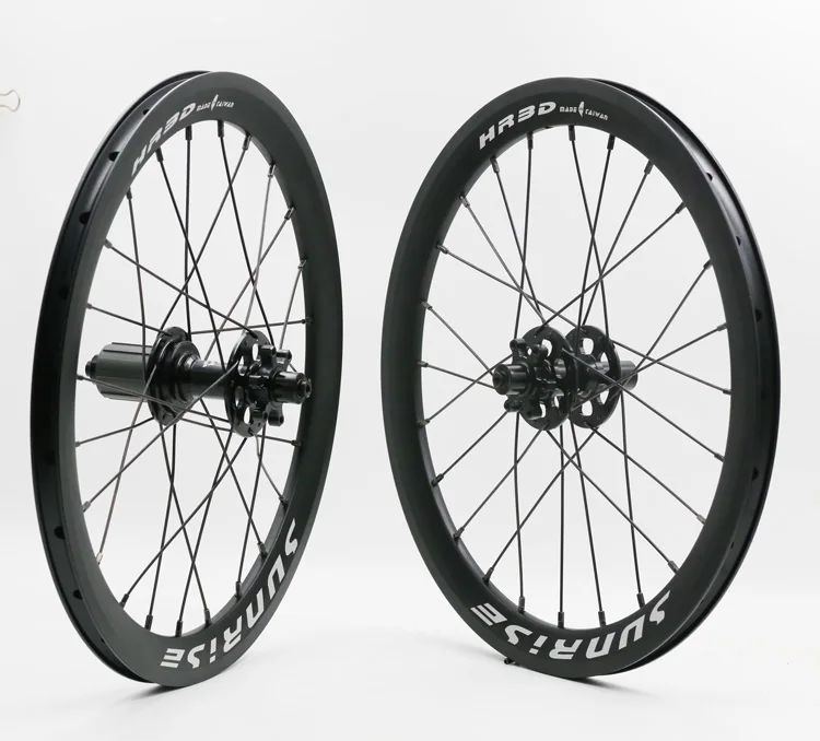 

2018 18inch 355 rotor disc wheel Aluminum Alloy FOLDING BIKE Wheelset/Wheels, 9/10/11S 1080g a pair for birdy