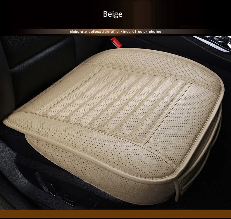 Полиуретановые кожаные чехлы для автомобильных сидений, боковое полное покрытие сиденье для стайлинга автомобиля подушка коврик протектор для Toyota Corolla Camry Rav4 Auris - Название цвета: 1 front