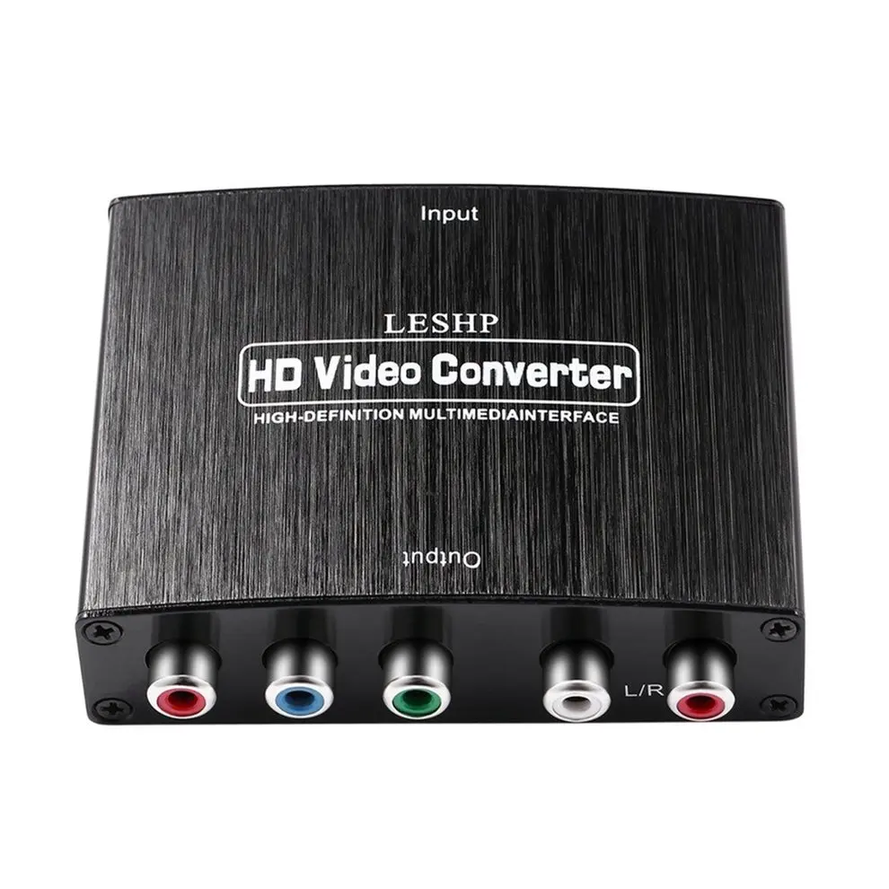 

5PCS 2 Channel LPCM 1.65Gbps/165MHz HDMI to RGB Component (YPbPr) Video +R/L Audio Adapter Converter US Plug