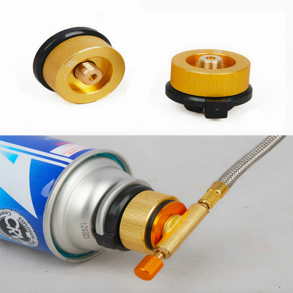 

Outdoor Picnic Barbecue Stove Connector Split Type Furnace Converter Connector Camping Hiking Stove Burner Adaptor Gas Regulator
