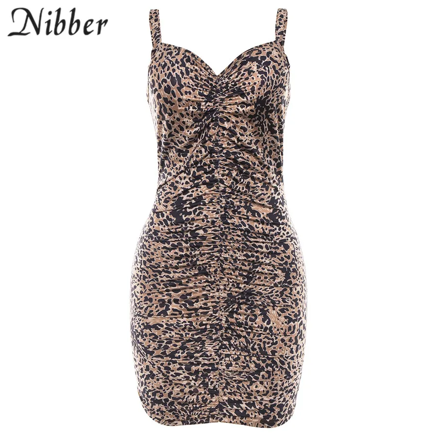 Nibber летнее сексуальное леопардовое облегающее мини-платье для женщин весеннее пляжное платье для отдыха и отдыха офисное женское платье элегантное платье