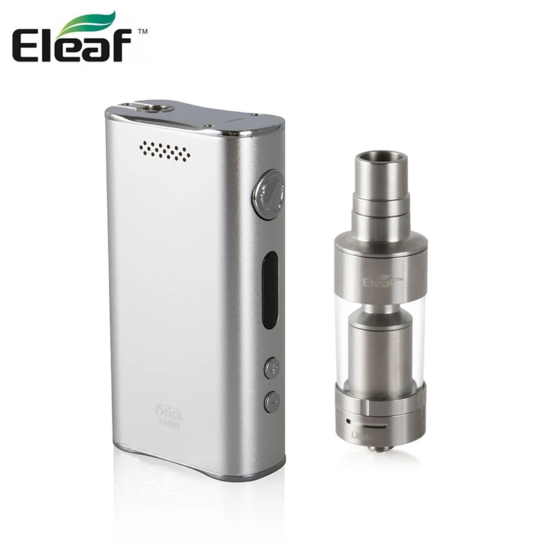 100% Original Eleaf iStick 100W Box Mod 5W-100W Mod with Eleaf Lemo 2 Atomizer Tank 3.8ML Capacity 510 Thread E-Cigarette