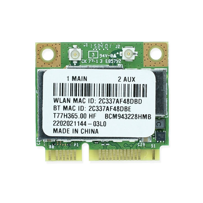 Двухдиапазонный Broadcom BCM943228HMB 802.11a/b/g/n 300 Мбит/с беспроводная Поддержка Wi-Fi Bluetooth 4 0