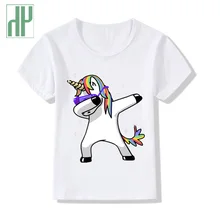 Boy t shirts for children unicorn Dabbing funny t shirts kids tee shirt rock short sleeve baby Girls summer top tee hipster Boy t shirts for children unicorn Dabbing funny t shirts kids tee shirt rock short sleeve baby Girls summer top tee hipster
