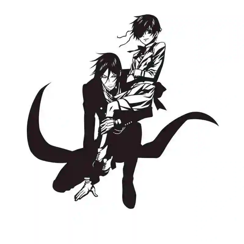 Черный Дворецкий стикер аниме мультфильм Себастиан Ciel Michaelis наклейка на машину