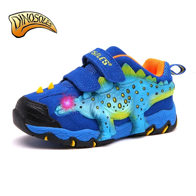 Dinoskulls Kids Shoes 3D Dinosaur Light Up Boys Sneakers 2019 LED