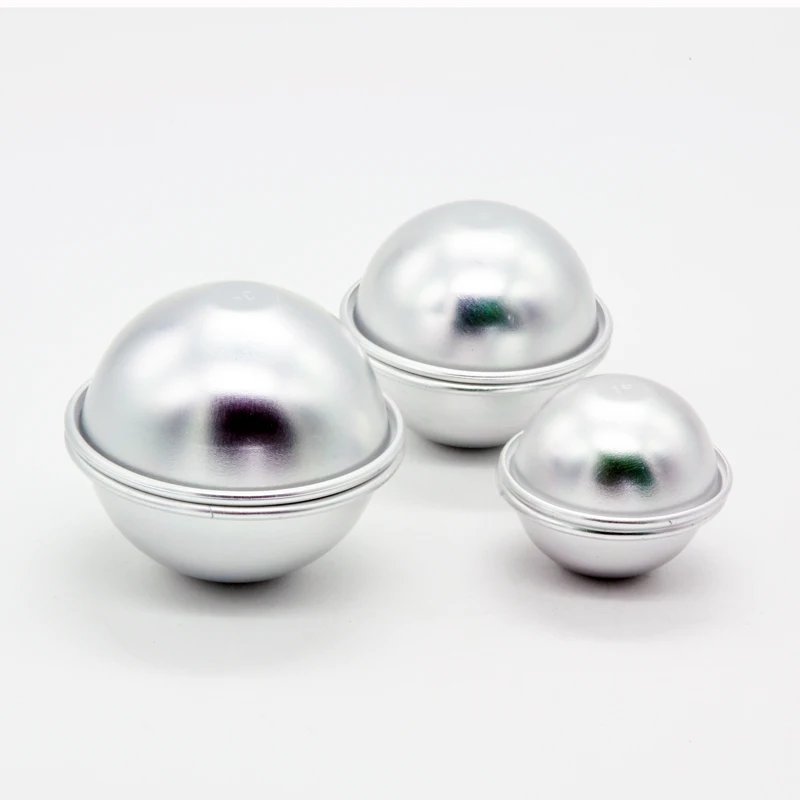 

6pcs/set Aluminum Alloy Ball Sphere Shape Bath Bomb Mold Baking Bakeware Set