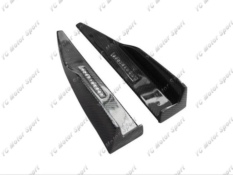 2014-2016 Ford Mustang Roush Style Side Skirts Winglets CF (1)