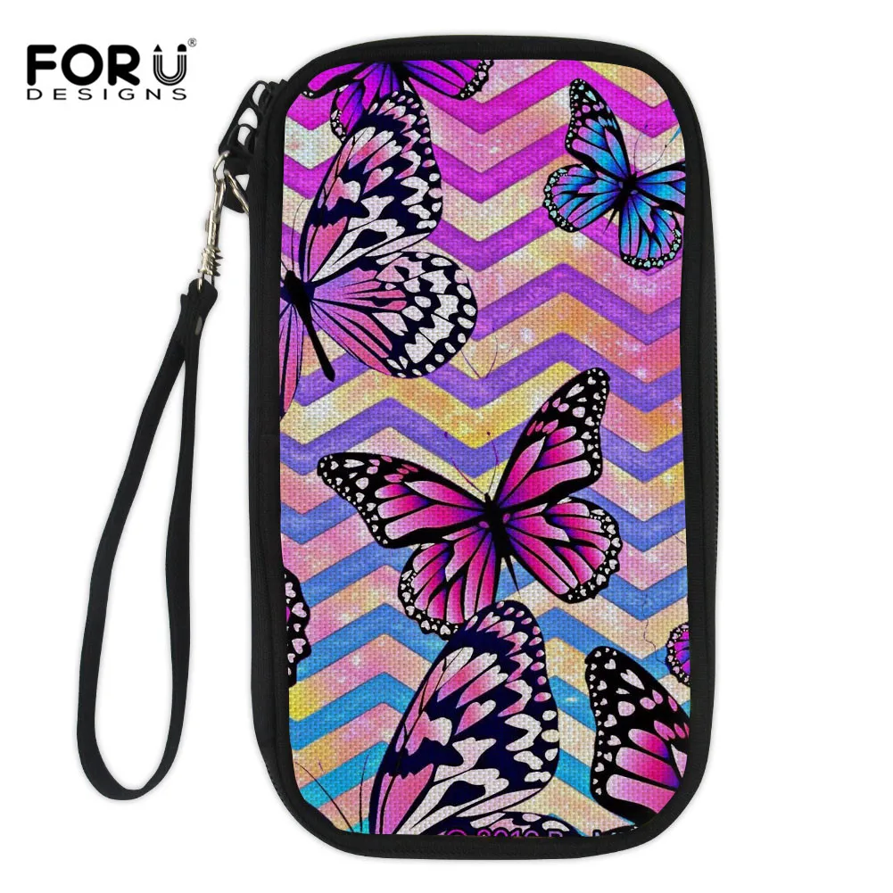 CC3588Z6 Forudesigns/портмоне с принтом бабочки девушку кошелек сумка длинные Famale держатель для карт Повседневное молнии дамы сцепления ID carteira - Цвет: CC3588Z6