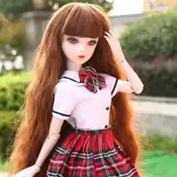 60cm Originele Handgemaakte Bjd Pop 1/3 Fashion Uniformen Schoolmeisje Levensechte Jointed Poppen Meisje Poppen Speelgoed voor Kind Verjaardagscadeau