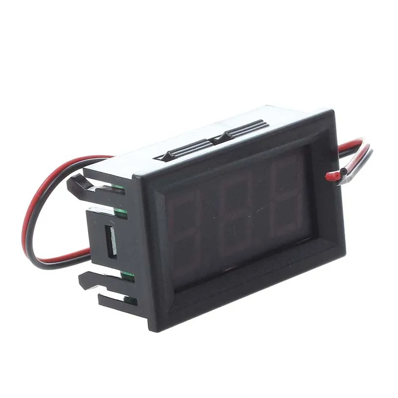 2 Mini Red LED Digital Voltmeter Volt Meter Panel 4.5-30V