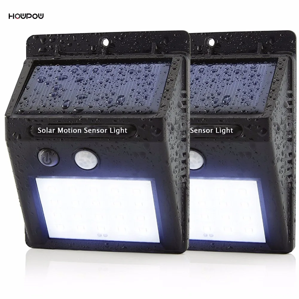 

HOWPOW Waterproof 20LED Solar Light Solar Power PIR Motion Sensor LED Garden Light Outdoor Pathway Sense Solar Lamp Wall